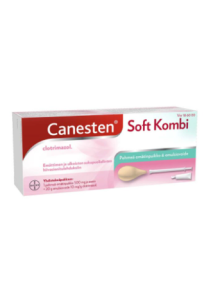 Комбинированные мягкие вагинальные капсулы и крем против молочницы CANESTEN SOFT KOMBI 500мг+10мг/г