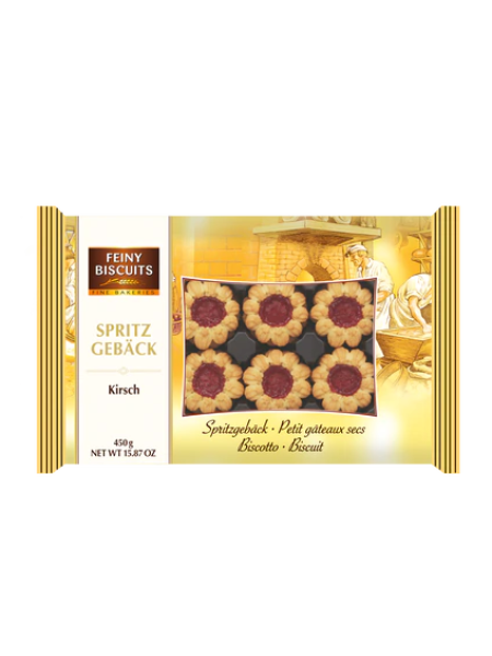 Печенье Feiny Biscuits с начинкой из вишни 450г