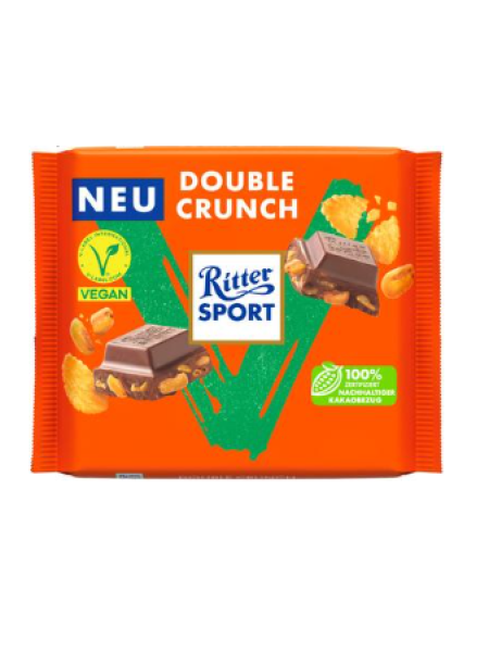 Веганский шоколад Ritter Sport Double Crunch 100г