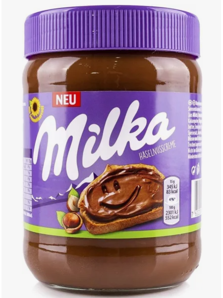 Шоколадно-ореховая паста Milka 600г