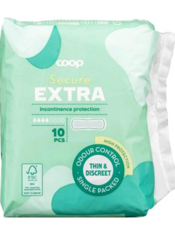 Прокладки при недержании мочи Coop Secur extra 10шт
