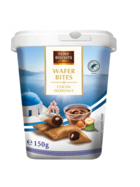 Вафельные подушечки Feiny Biscuits Wafer bites chocolate-hazelnut 150г