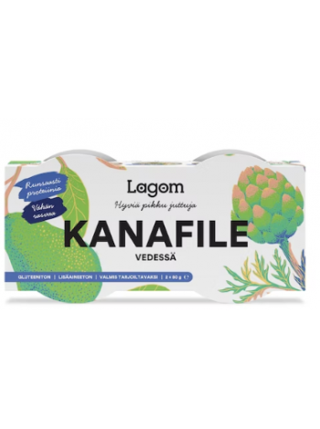 Куриное филе в собственном соку Lagom Kanafile vedessä 2 x 80 г/42 г без глютена