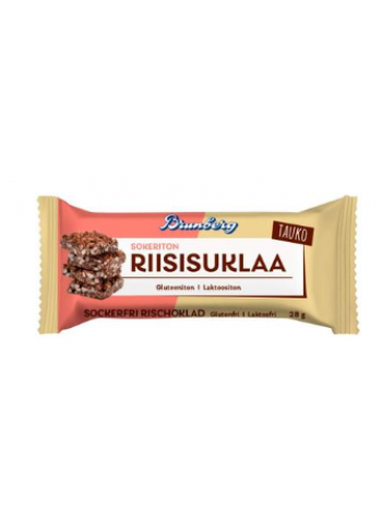 Рисовый батончик Brunberg  Sokeriton Riisisuklaa 28 г без сахара глютена и лактозы 