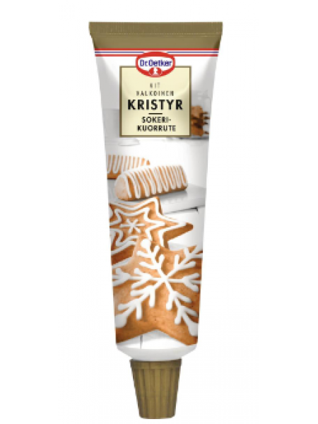 Сахарная глазурь Dr. Oetker белая 125г в тубе