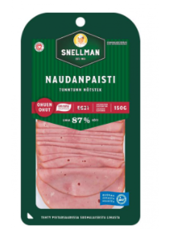 Ветчина Snellman Naudanpaisti 150г в нарезке