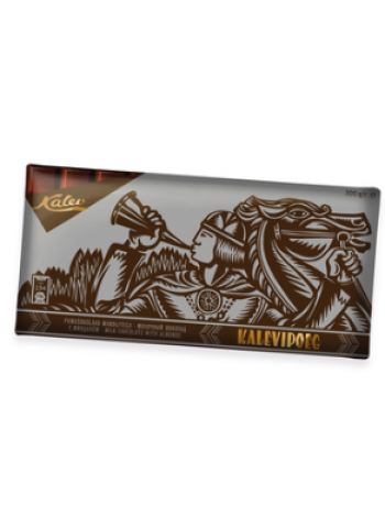 Молочный шоколад с миндалем Kalev Kalevipoeg 300г