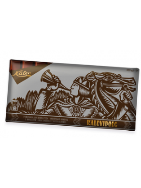 Молочный шоколад с миндалем Kalev Kalevipoeg 300г