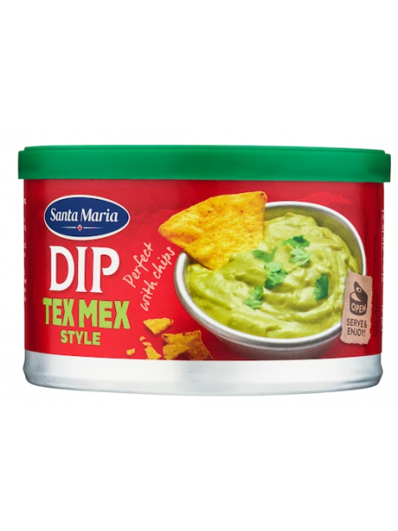 Дип-соус Santa Maria Dip Texmex Style 250г со вкусом свежих помидоров, лука, перца чили и авокадо