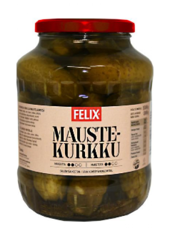 Корнишоны целые с пряностями Felix maustekurkkuja 1600/800г