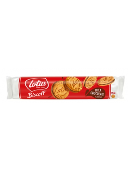 Печенье со вкусом молочного шоколада Lotus Biscoff Milk chocolate 150г