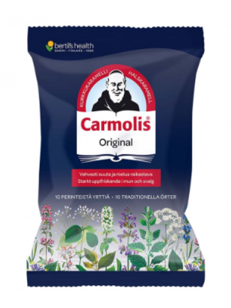 Леденцы на травах от охриплости в горле Carmolis Original 72г Альпийские травы