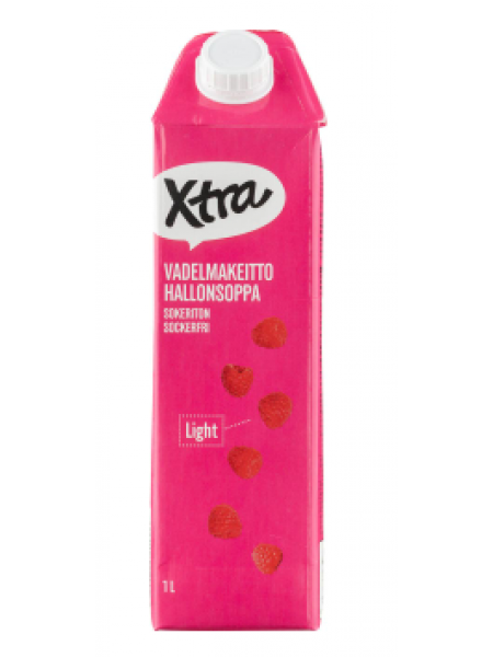 Кисель малиновый  Xtra Vadelmakeitto 1л без сахара