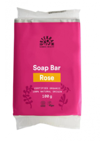 Органическое кусковое мыло с розой URTEKRAM luomu Rose 100г