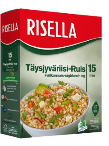 Цельнозерновая рисово-ржаная смесь Risella Täysjyväriisi-ruis 800 г 