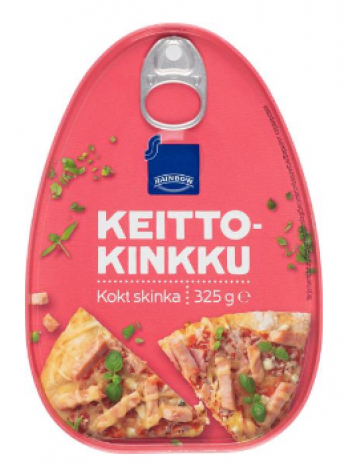 Вареная ветчина Rainbow Keittokinkku 325г в железной банке