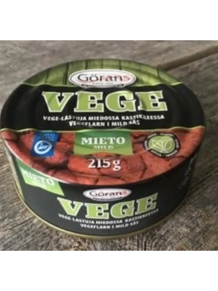 Чипсы Görans Vegelastu miedossa kastikkeessa в нежном соусе 215г в ж/б