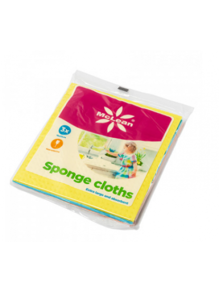 Салфетки впитывающие для различных поверхностей McLean Sponge Cloths 3 шт 