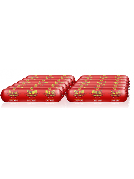 Собачья колбаса Hau-Hau Champion Meat Rice 800 г 12 шт 