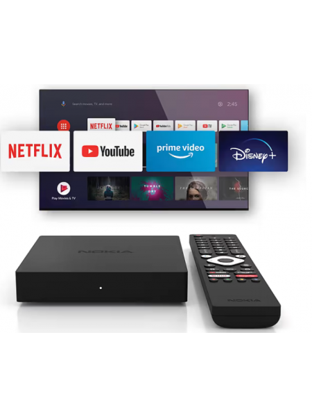 Медиаплеер Nokia Streaming Box 8000 с пользовательским интерфейсом Android