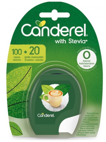 Подсластитель Canderel Stevia makeutusainepuriste 120шт