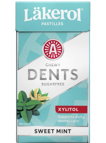 Пастилки с ксилитом Läkerol Dents Sweetmint Xylitol 36г
