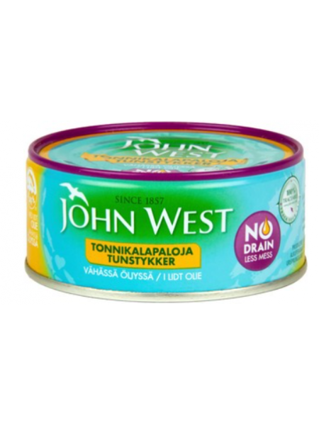 Кусочки тунца в подсолнечном масле John West Tonnikalapaloja 120г