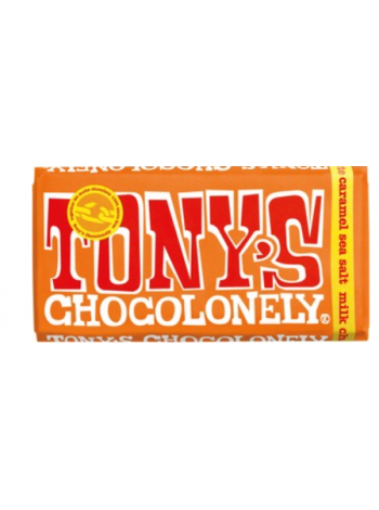 Молочный шоколад с молочной карамелью и морской солью Tony's Chocolonely 180 г