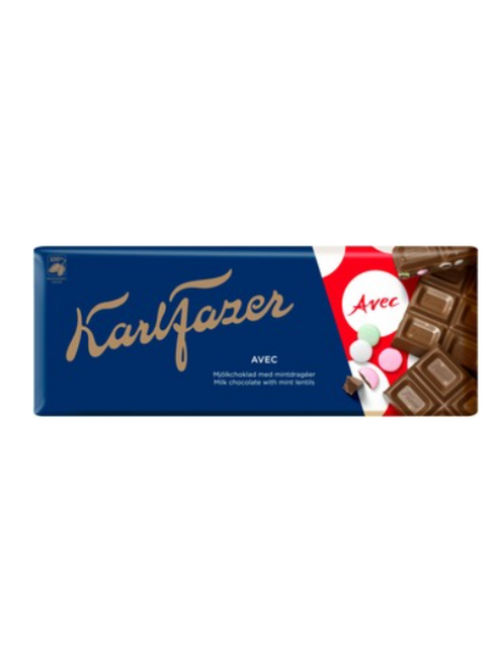 Плитка молочного шоколада Karl Fazer Avec 200 г