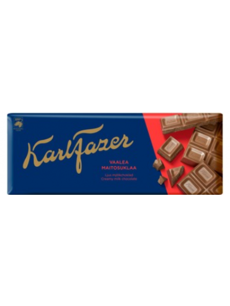 Шоколад молочный Karl Fazer Vaalea Maitosuklaalevy 200 г 
