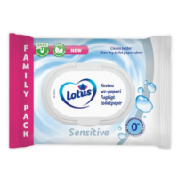 Влажные туалетные салфетки LOTUS Kostea wc-paperi Sensitive 80шт