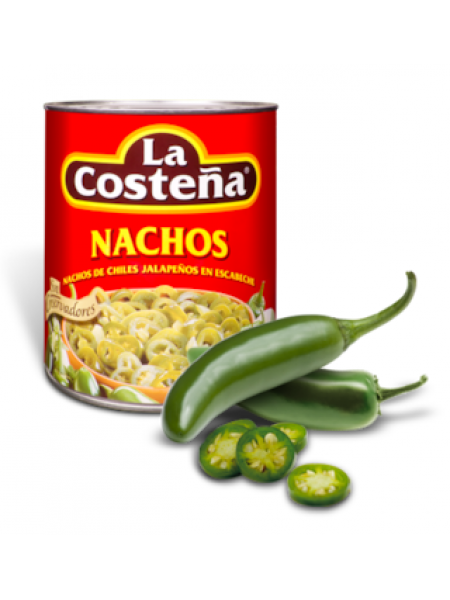 Резанный перец халапеньо La Costeña Nachos 199г