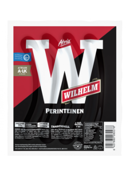 Традиционные сосиски Atria Wilhelm Perinteinen 400г