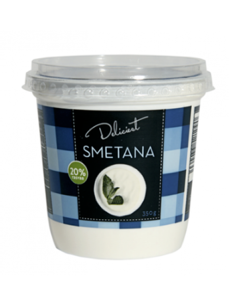 Сметана Deliciest  smetana 20% 350г