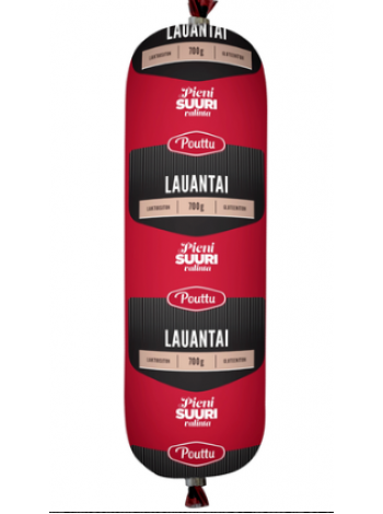 Колбаса вареная Pouttu Lauantai 700г палка без глютена и лактозы