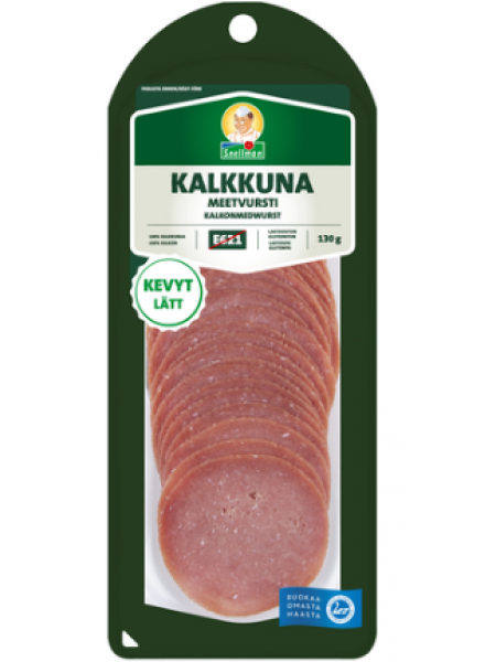 Колбаса из индейки Snellman Kalkkuna Kevyt 130г в нарезке