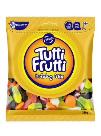 Жевательные конфеты ассорти Fazer Tutti Frutti Holiday Mix 350г