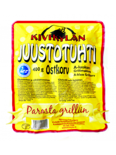 Гриль колбаски Kivikylän Juustotuhti Ostkorv 400г с копченым сыром