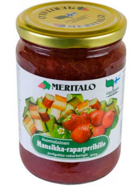 Варенье Meritalo Mansikka-raparperihillo 410г клубника ревень