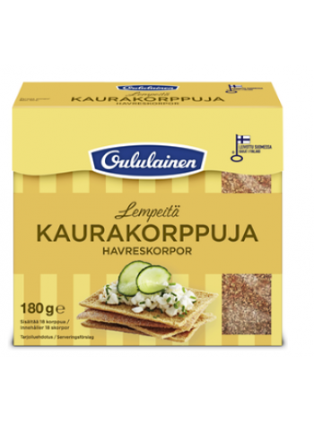 Хлебцы OULULAINEN Kaurakorppuja 180 г овсянка