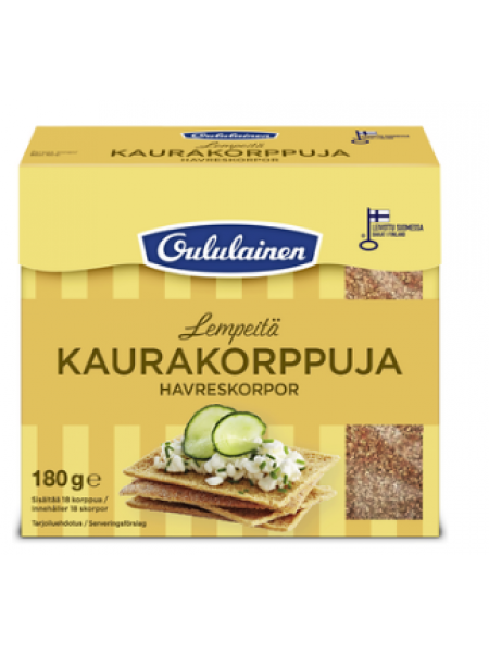 Хлебцы OULULAINEN Kaurakorppuja 180 г овсянка