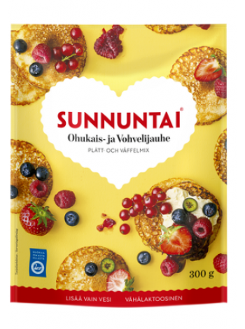 Мука для блинчиков и вафель Sunnuntai Ohukais- Ja Vohvelijauhe 300 г