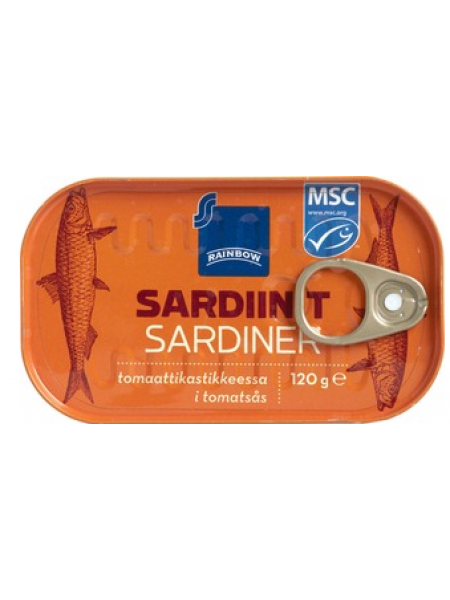 Сардины в томате Coop Sardiinit Tomaattikastikkeessa 120 г 