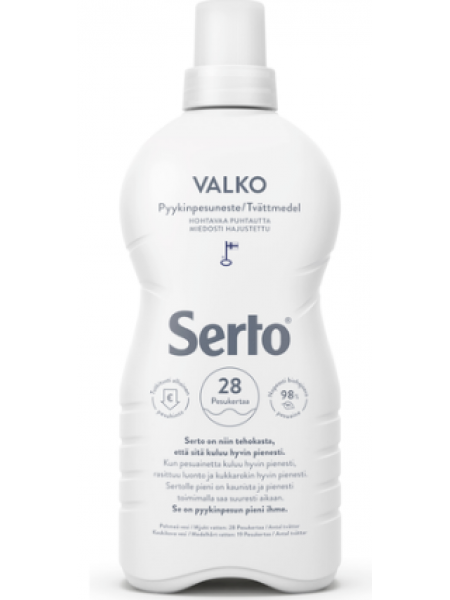 Жидкий порошок для эффективной стирки светлых тканей Serto Valko 750 мл