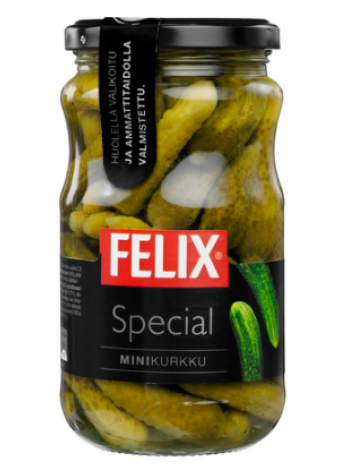Маринованные мини огурчики Felix Special 340/190г