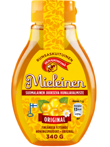 Финский жидкий мед Mieleinen suomalainen juokseva hunajavalmiste original 340г