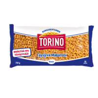 Рожки из непросеянной муки Torino Täysjyvä Makaroni 750 г 