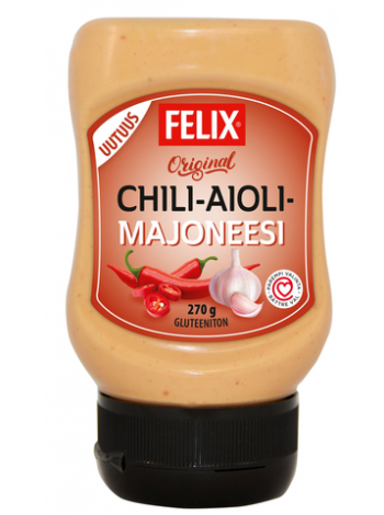 Майонез с чесноком и перцем чили Felix Chili-Aiolimajoneesi  270г